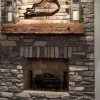 reclaimed solid hand hewn beam mantels