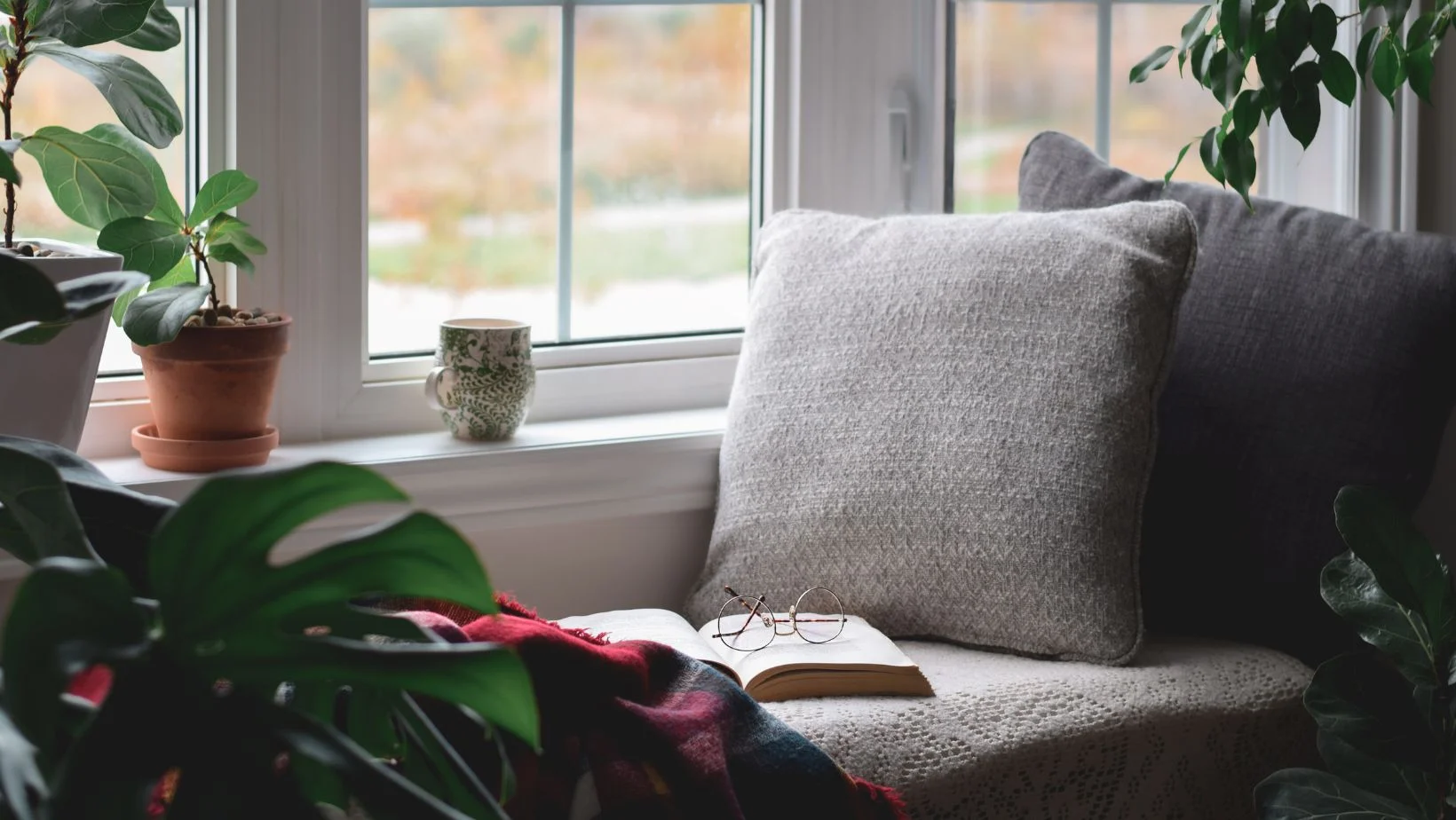 cozy reading nook